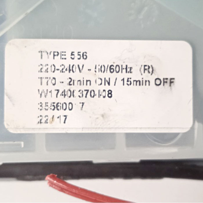 Дозатор моющего средства ПММ Indesit W17400370408 Вид сзади