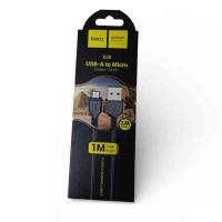 Data кабель USB - MicroUSB 1.0m Силиконовая оплетка X20 Hoco