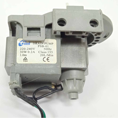 Насос сливной (помпа) PSB-01 Fudi 30W, крепл. — 4 защелки, выводы — сзади провод с фишкой Фото 3
