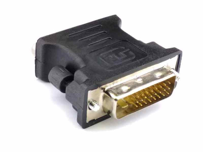 Переходник-DVI-D-24+1(M-папа)-VGA(F-мама)