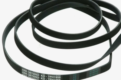 Ремень 1956 H7 (1956H7 ) 2962470100, 481281718172 черный Whirlpool, Beko для сушильной машины HUTCHINSON