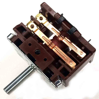 Переключатель духовки RS122 2-позиц. 2 гр.конт. - вид снизу