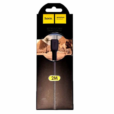 Data кабель USB-MicroUSB 2.0m Силиконовая оплетка X20 Hoco