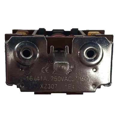 Переключатель духовки RS122 2-позиц. 2 гр.конт. - вид спереди