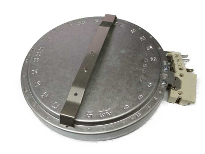 Электроконфорка-20-125мм-1700Вт-230В-инфракрасная-2-х-зонная-для-стеклокерамики-10.58212.074-EGO-(демонтаж)