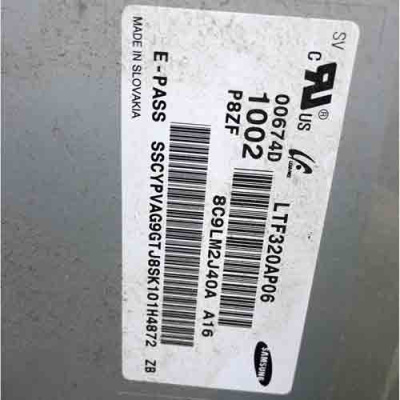 Матрица-(Экран)-LG-LE32B450C7W-LTF320AP06