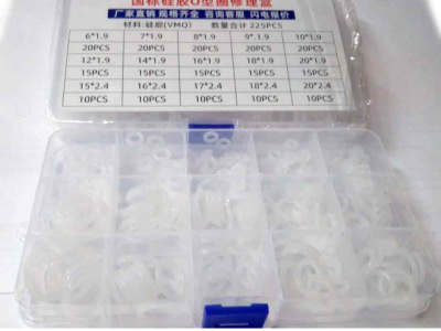 Комплект колец резиновых, уплотнителей, прокладок 6х1,9-20х2,4 белый